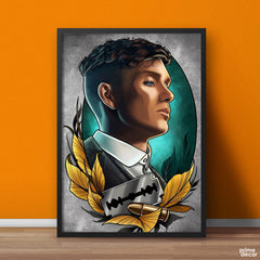 Thomas Shelby Blade & Bullet Artwork Peaky Blinders | Movie Poster Wall Art - Prime Décor