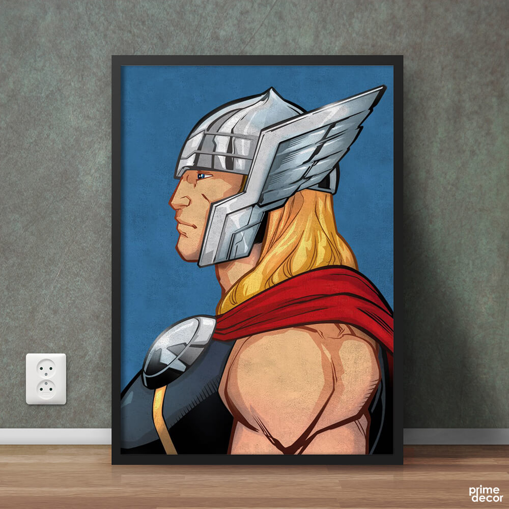 Thor Sideview Marvel Avengers | Movie Poster Wall Art - Prime Décor