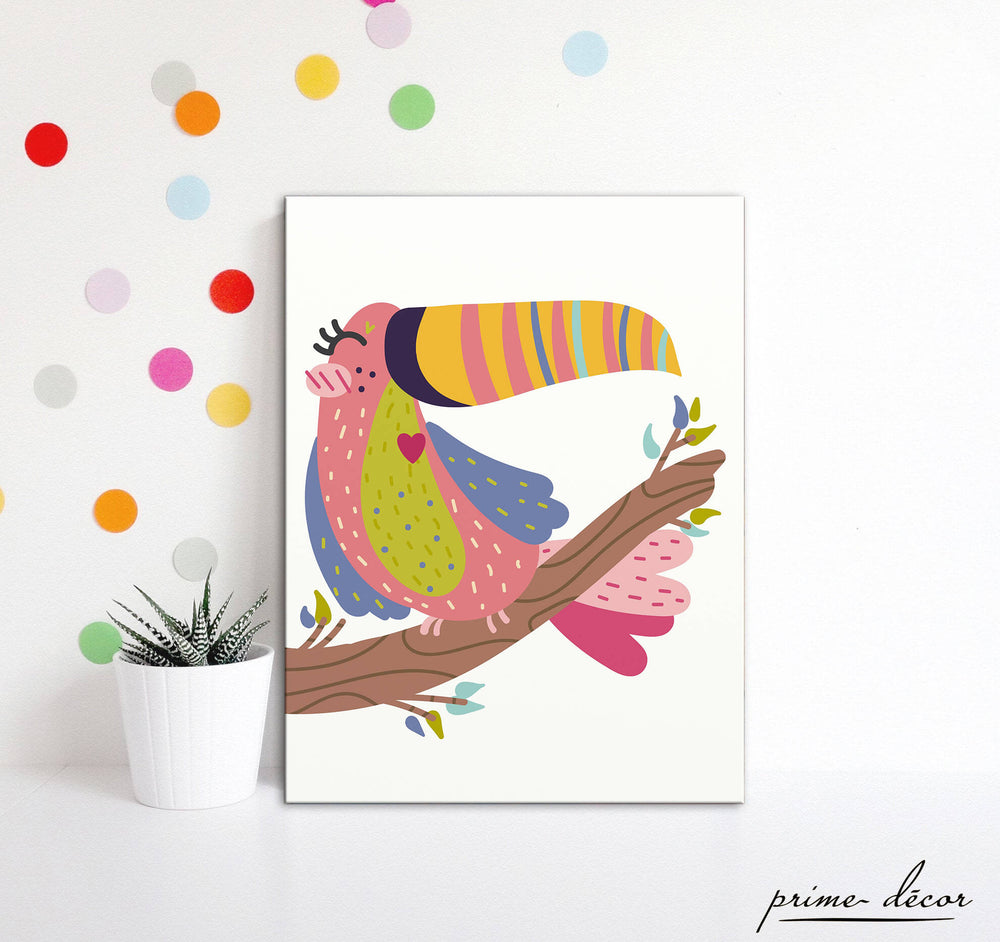 Toucan Tropical Bird Nursery Poster Art - Prime Décor