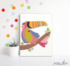 Toucan Tropical Bird Nursery Poster Art