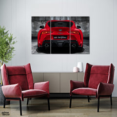 Toyota Corolla Supra (3 Panel) Cars Wall Art - Prime Décor