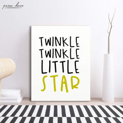 Twinkle Twinkle Little Star Nursery Poster Art - Prime Décor