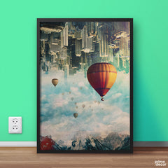 Upside Down World Art | Poster Wall Art - Prime Décor