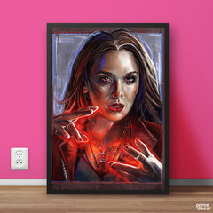 Wanda Maximoff Fan Art Marvel Avengers | Comics Poster Wall Art - Prime Décor