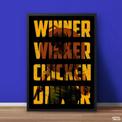 Winner Winner Chicken Dinner PUBG | Games Poster Wall Art - Prime Décor