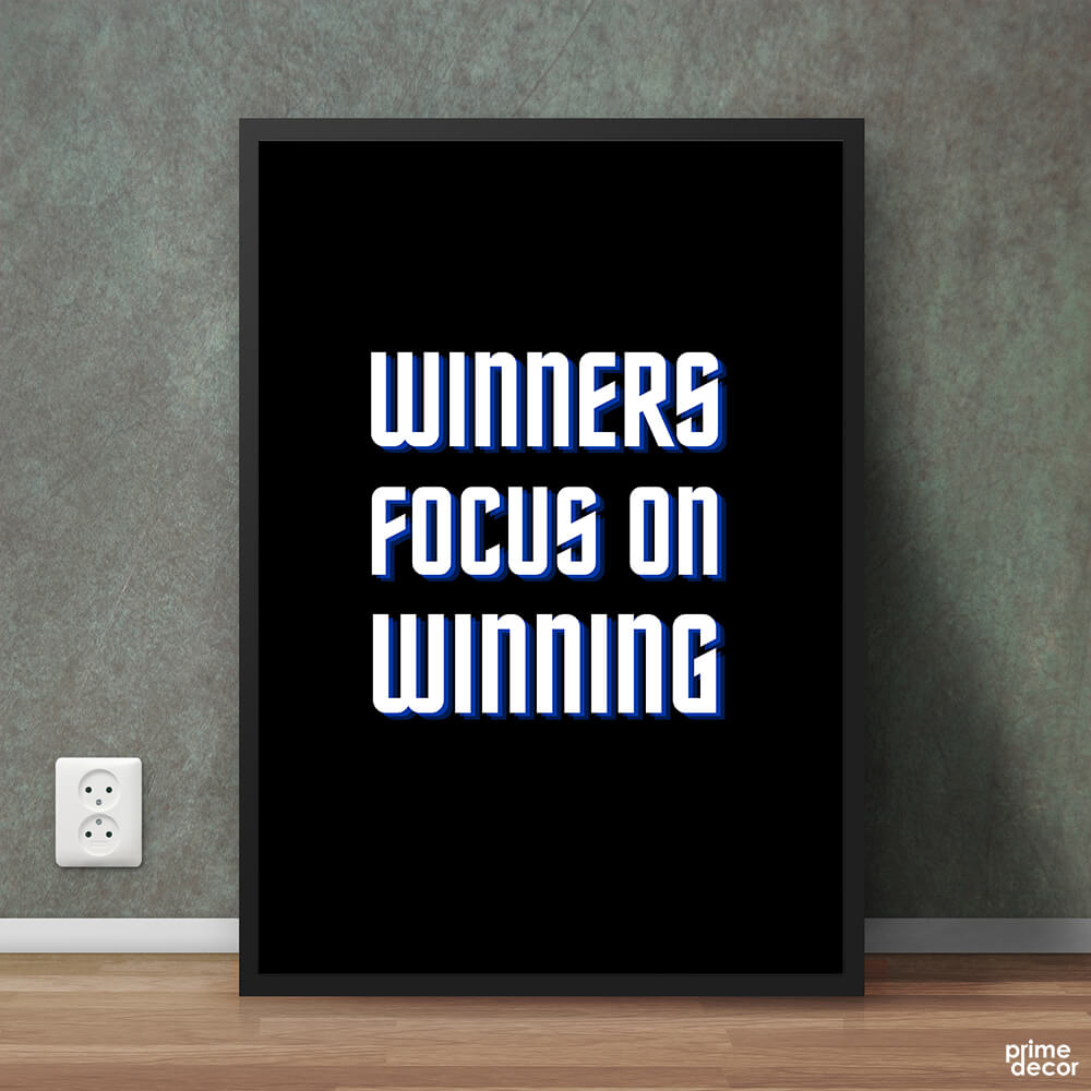 Winners Focus on Winning | Motivational Wall Art - Prime Décor