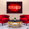 Freefire Neon Design (Single Panel) Game Wall Art