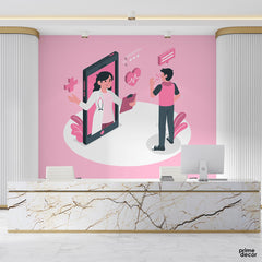 Clinical Vector Background | Medical Wallpaper Mural