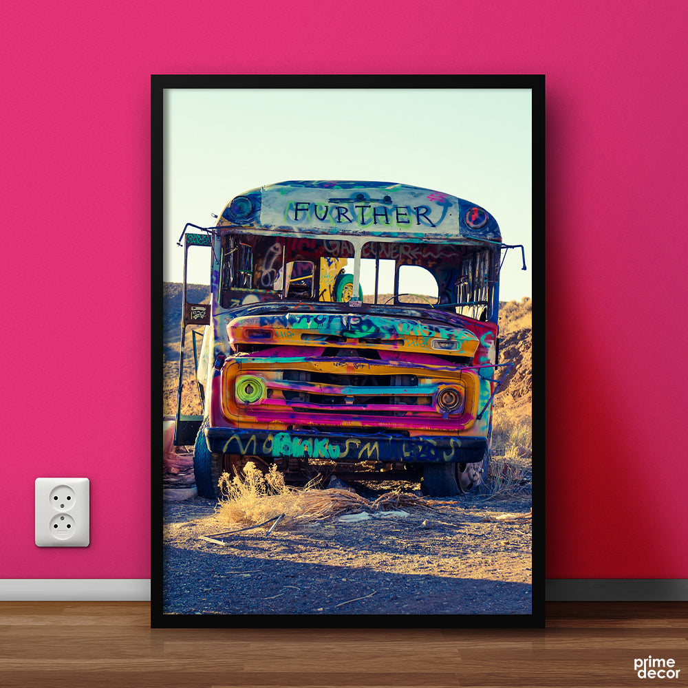 Colorful Graffiti Car  | Painting Poster Wall Art - Prime Décor