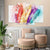 Four Colored Feathers (4 Panel) Feather Wall Art