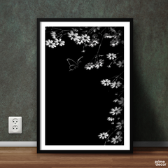 Flowers and Butterflies | Nature Poster Wall Art - Prime Décor