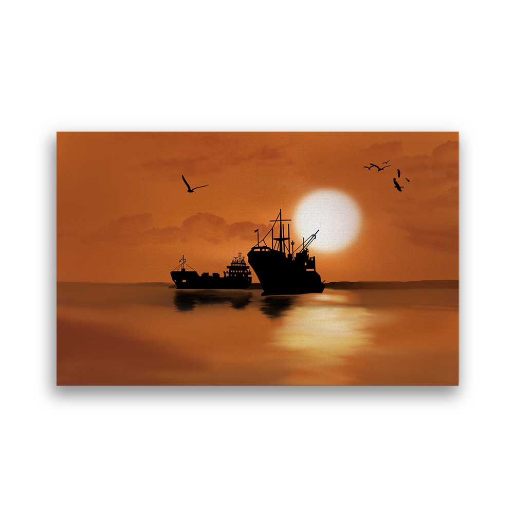 Digital Art Ship Boat - Prime Décor