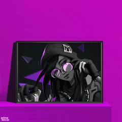 Purple Eye Glasses Valorant  | Anime Poster Wall Art - Prime Décor