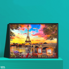 Sunset by the Bridges | Travel Poster Wall Art - Prime Décor