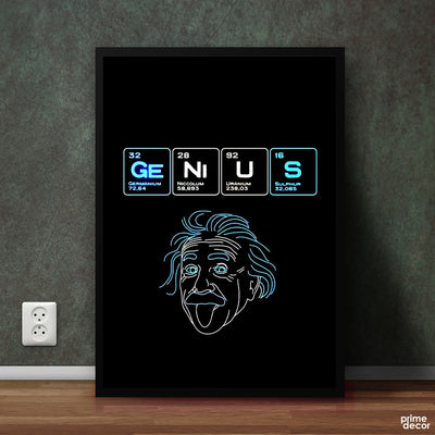 Genius| Motivational Poster Wall Art - Prime Décor