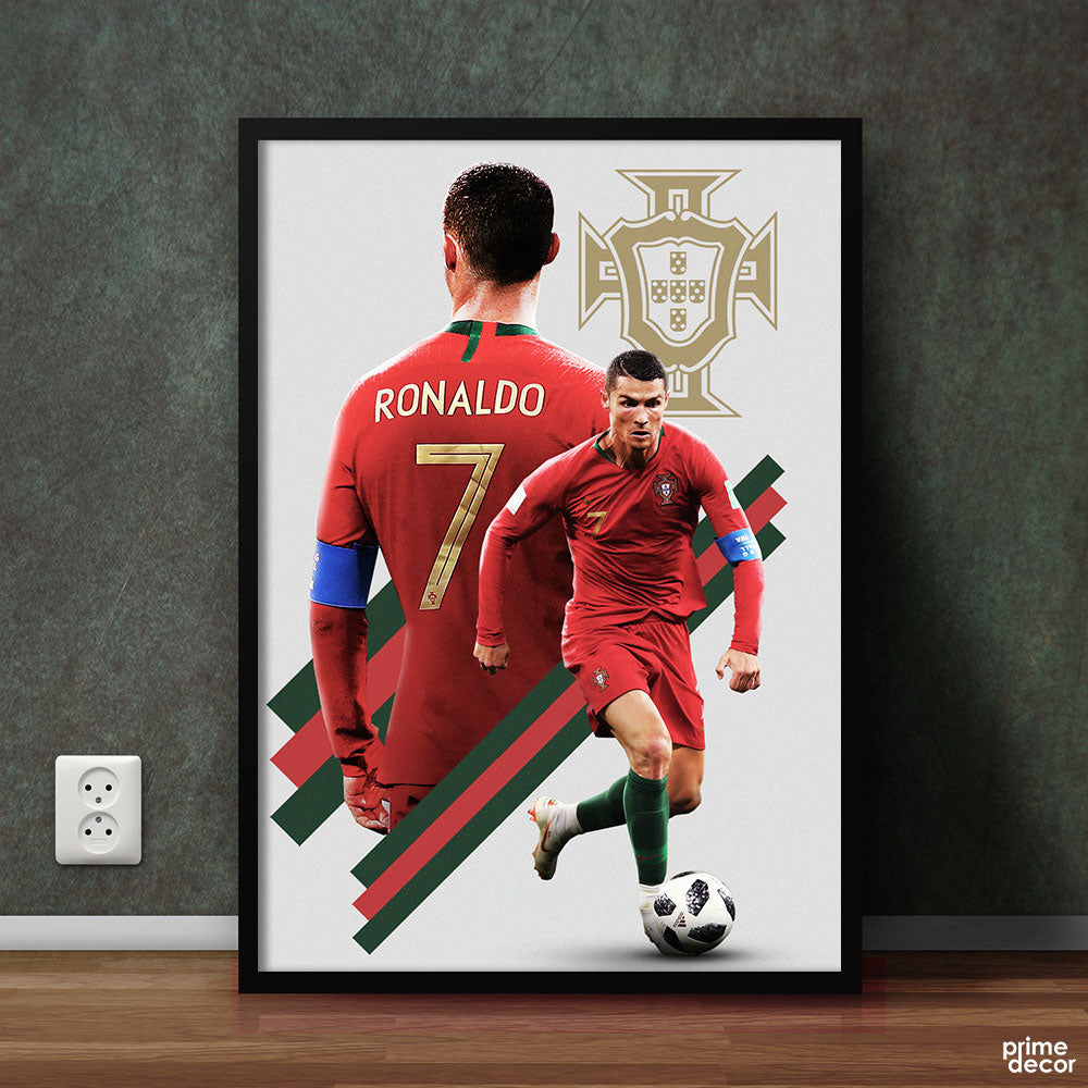 Cristiano Ronaldo Football Player  | Sports Wall Art - Prime Décor