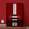Red Shelby Mastang | Car Poster Wall Art
