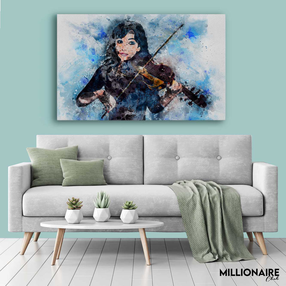 Voilin Girl Illustration - Prime Décor