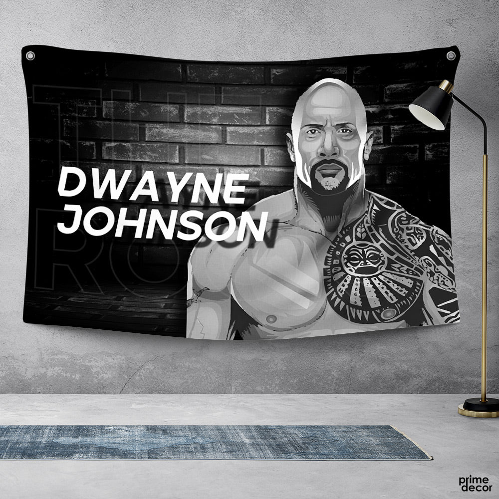 Dwayne Johnson Wrestler | Figure Tapestry - Prime Décor