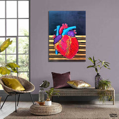 Human Heart | Handmade Painting - Prime Décor