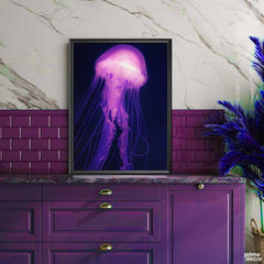 Sea Jelly Fish (Single Panel) | Fish Wall Art - Prime Décor