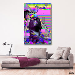 Digital Glitch Art (Single Panel) Fashion Wall Art - Prime Décor