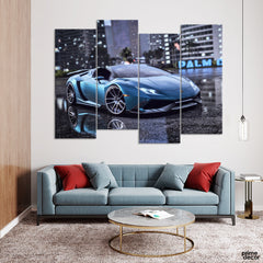 Need for Speed Lamborghini (4 Panel) Cars Wall Art - Prime Décor