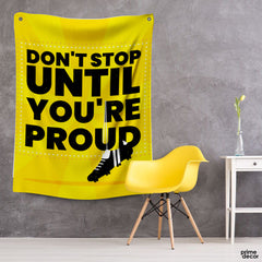 Motivational Qoute on Yellow  | Motivational Tapestry - Prime Décor