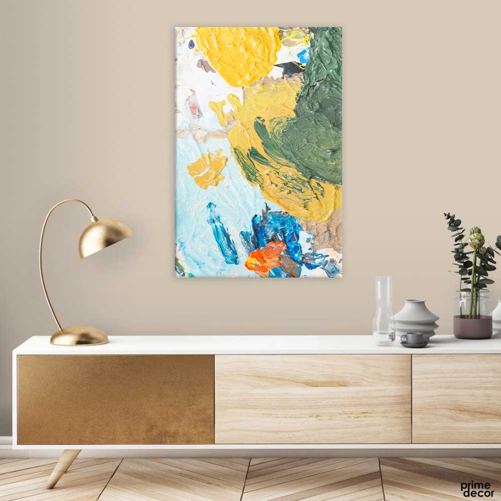 Creamy Textured Mixed Colors (Single Panel) Abstract Art - Prime Décor
