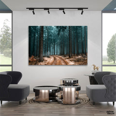 Pathway Forest with Trees (Single Panel) Nature Wall Art - Prime Décor