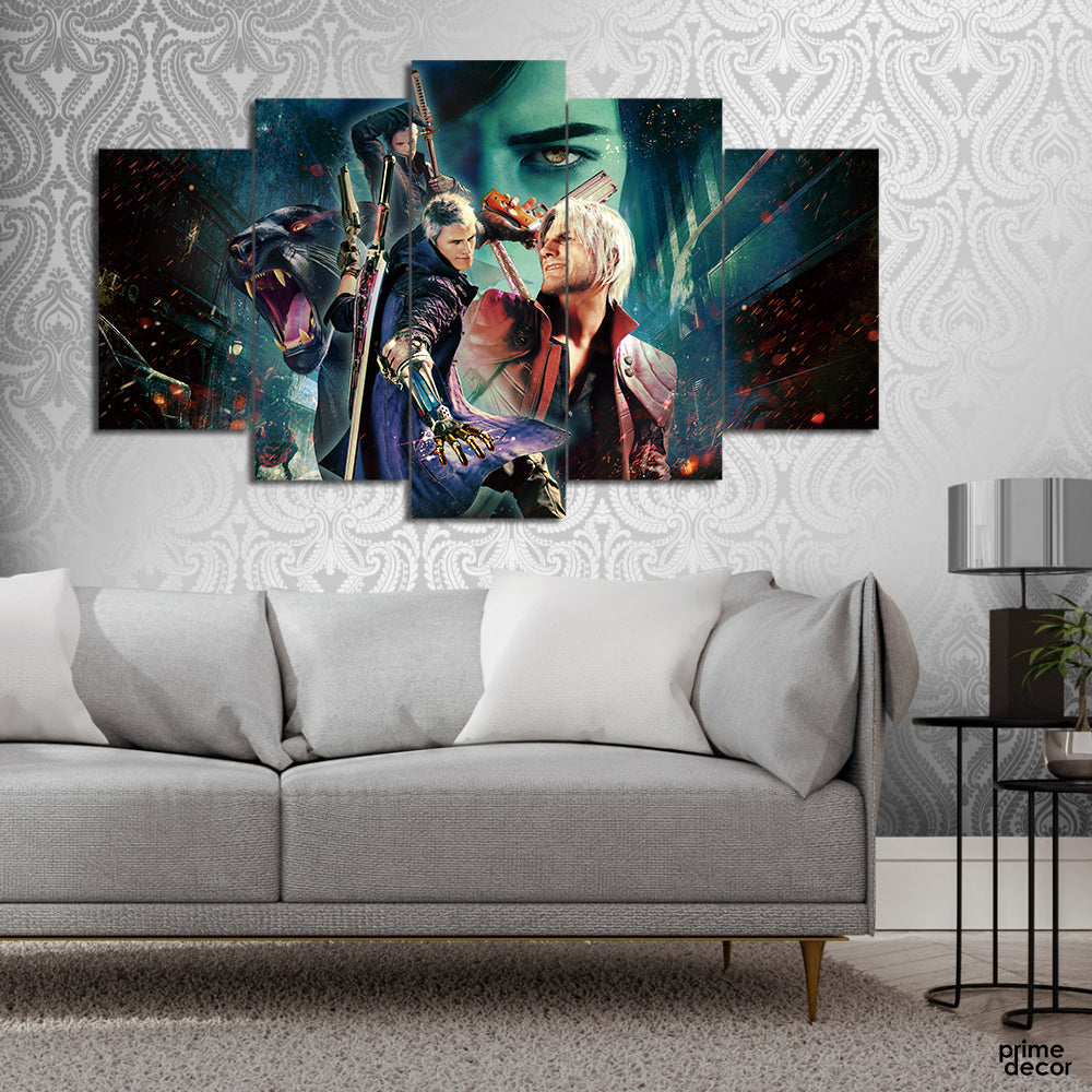 Devil May Cry (5 Panel) Movie Wall Art - Prime Décor