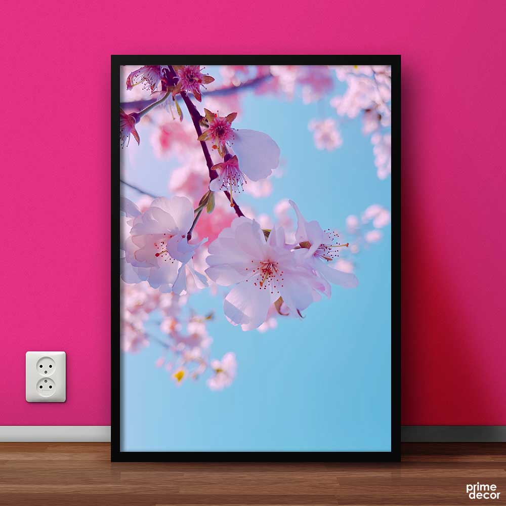 Pink & Purple Flowers (Single Panel) Floral Wall Art - Prime Décor